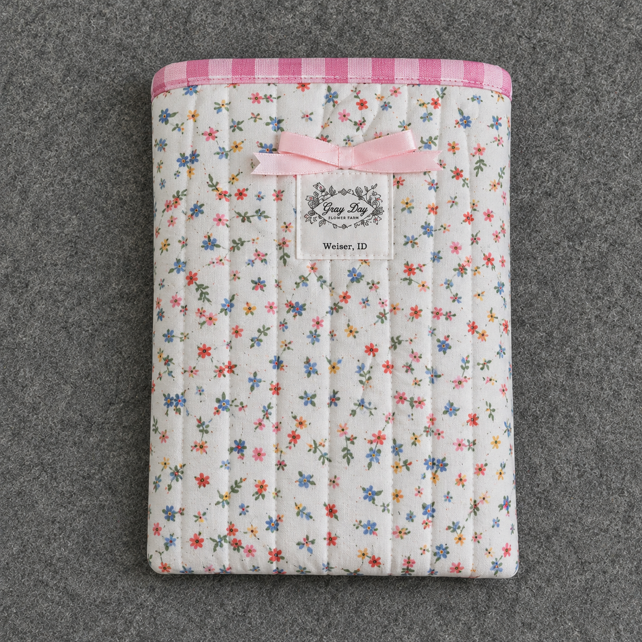 The Cottage E-Reader & Tablet Keeper | Handmade Quilted Cotton Sleeve