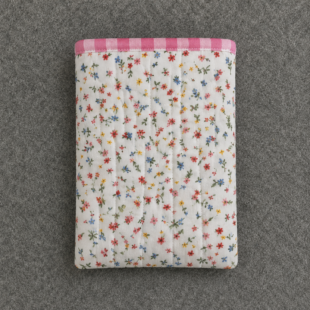 The Cottage E-Reader & Tablet Keeper | Handmade Quilted Cotton Sleeve