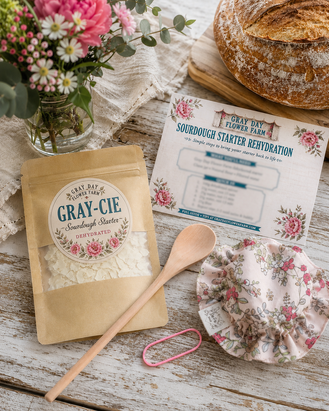 Gray-cie Sourdough Starter Kit
