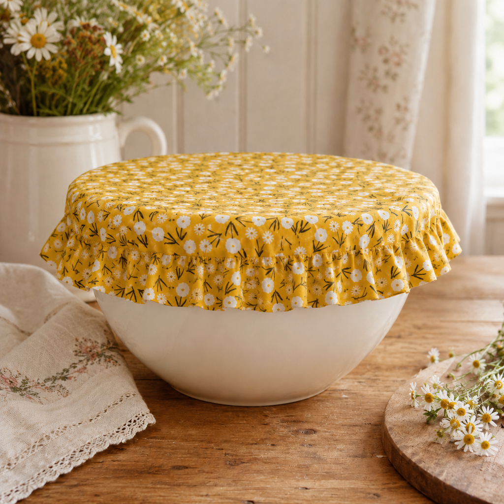 The Cottage Kitchen Bowl Cover | PUL (waterproof/breathable) Cotton Bowl Bonnet
