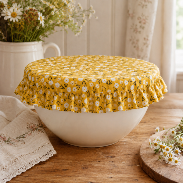 The Cottage Kitchen Bowl Cover | PUL (waterproof/breathable) Cotton Bowl Bonnet