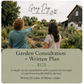 Garden Consultation + Written Plan