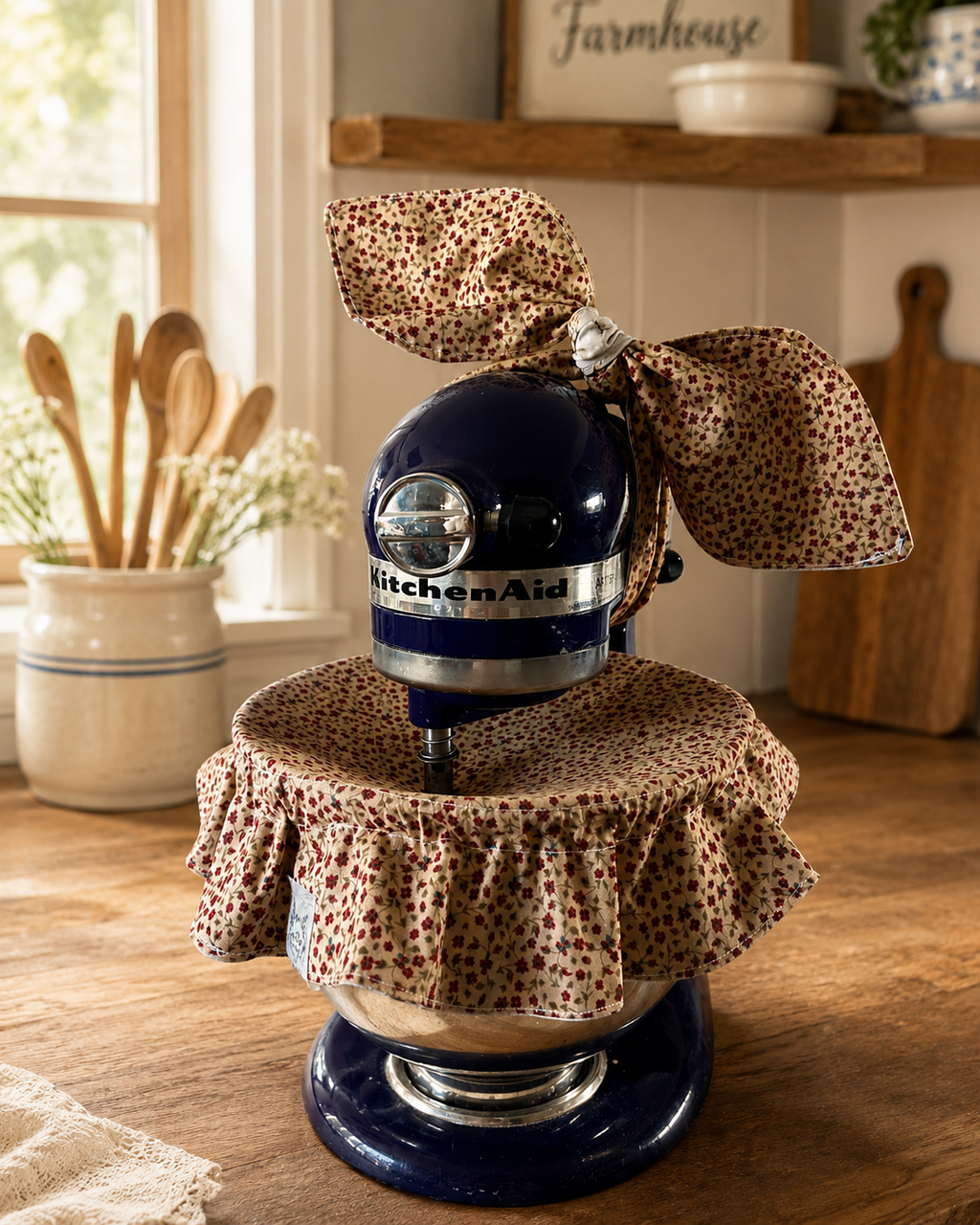 Harvest Hens KitchenAid Mixer Bow & Bowl Cover Set