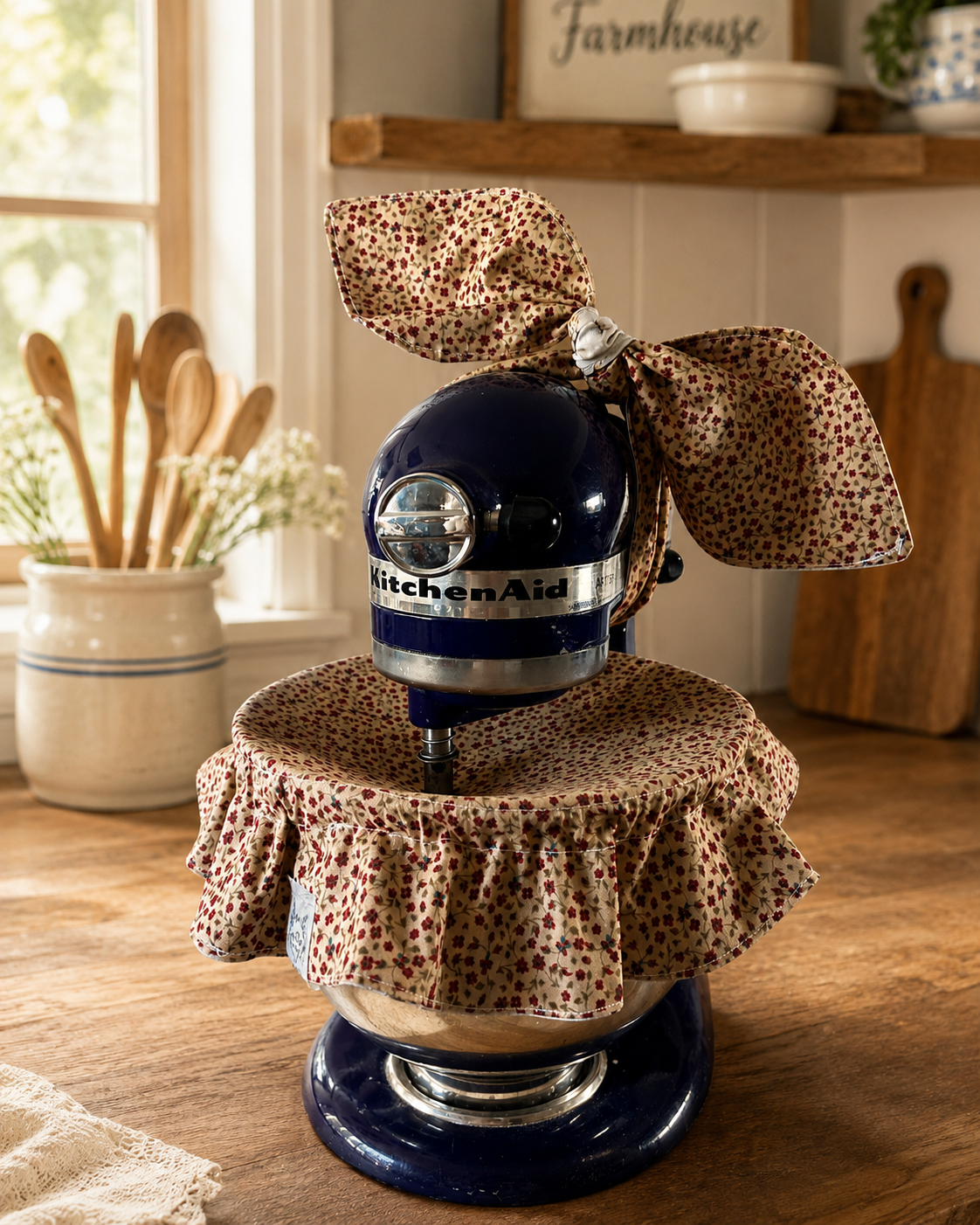 Harvest Hens KitchenAid Mixer Bow & Bowl Cover Set