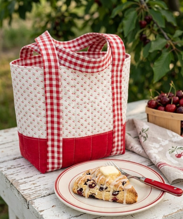 Cherry Jubilee Quilted Tote - Limited Edition