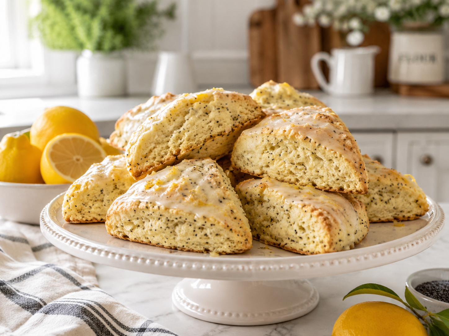 Lemon Poppyseed Seasonal Scones